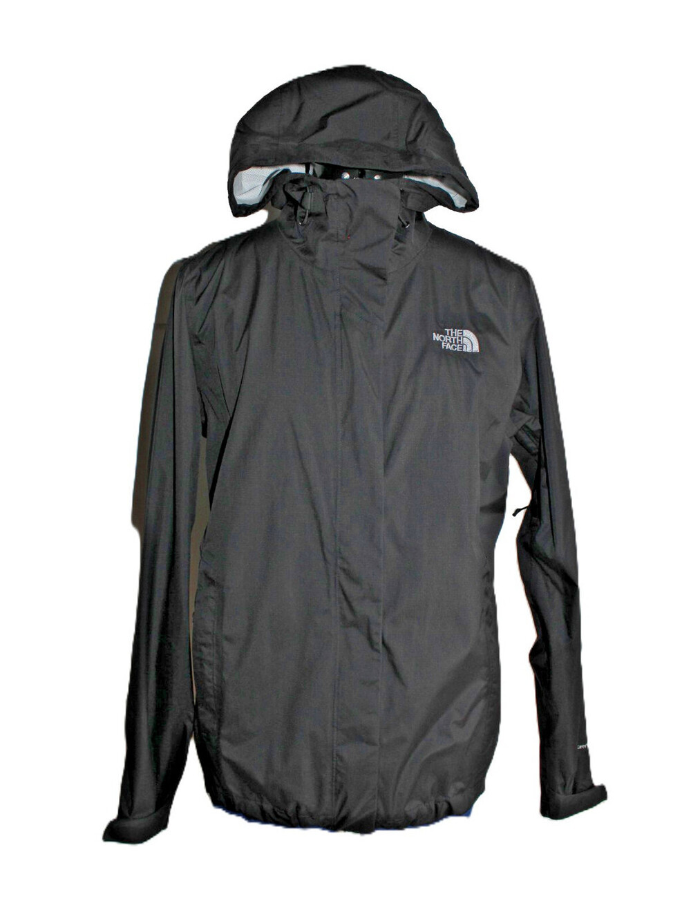 The North Face Venture 2 Rain Jacket Womens Med Black Waterproof DryVent Pit Zip